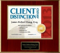 Client destinction award